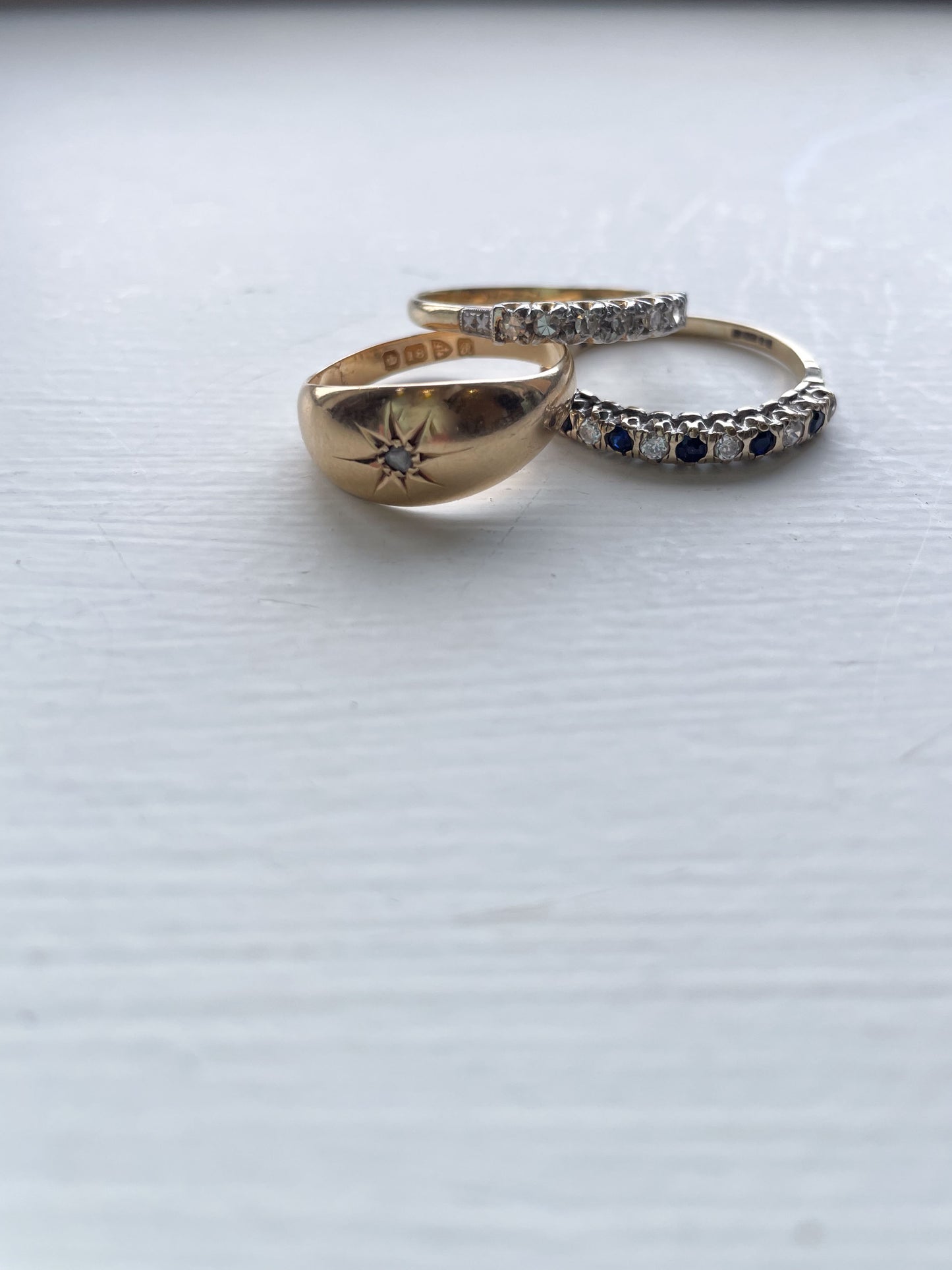 Grey Diamond Gypsy Ring