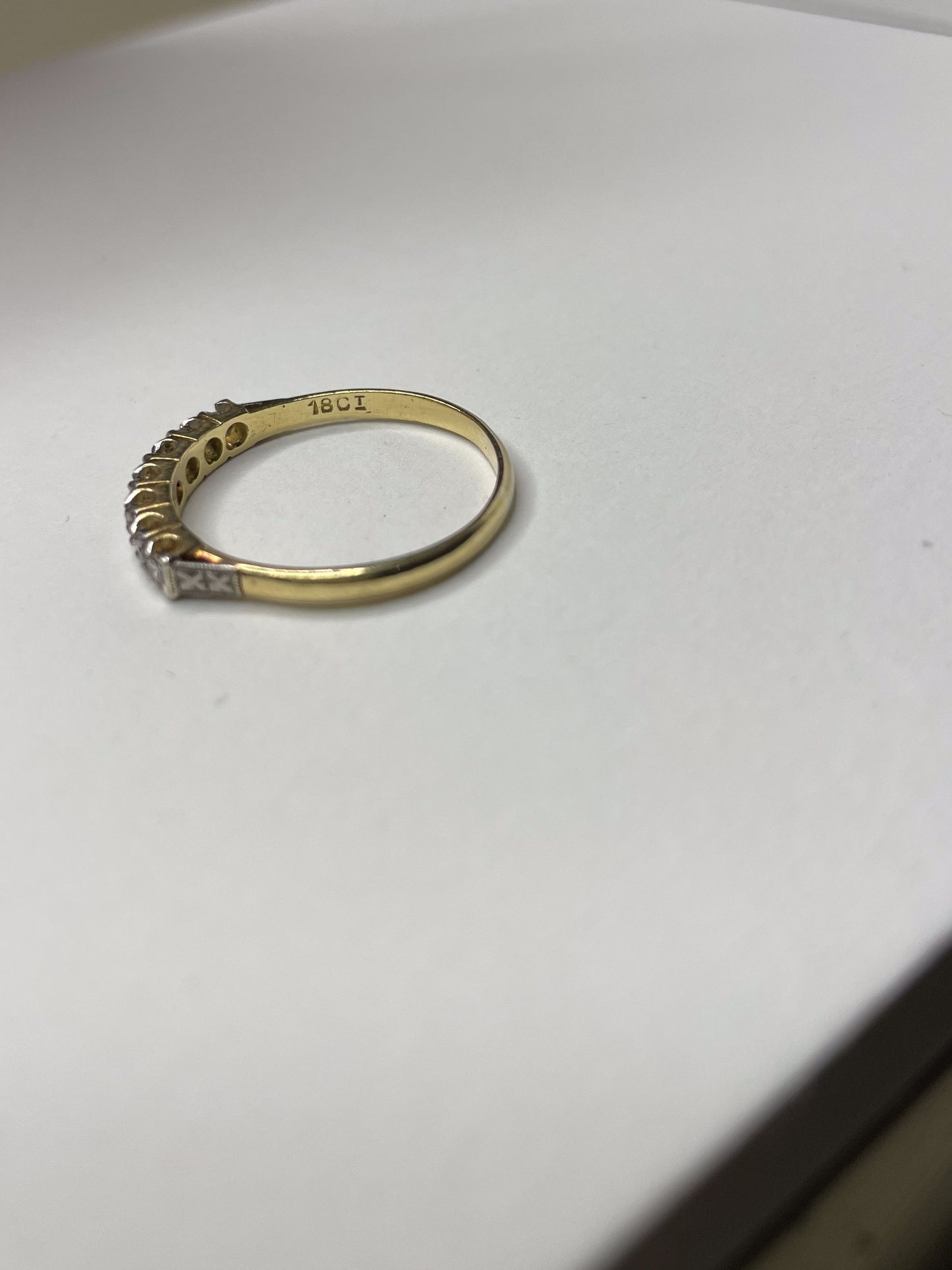 Diamond Half Hoop Ring