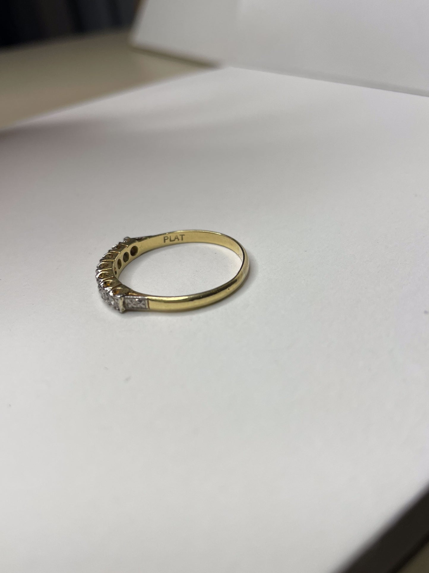Diamond Half Hoop Ring
