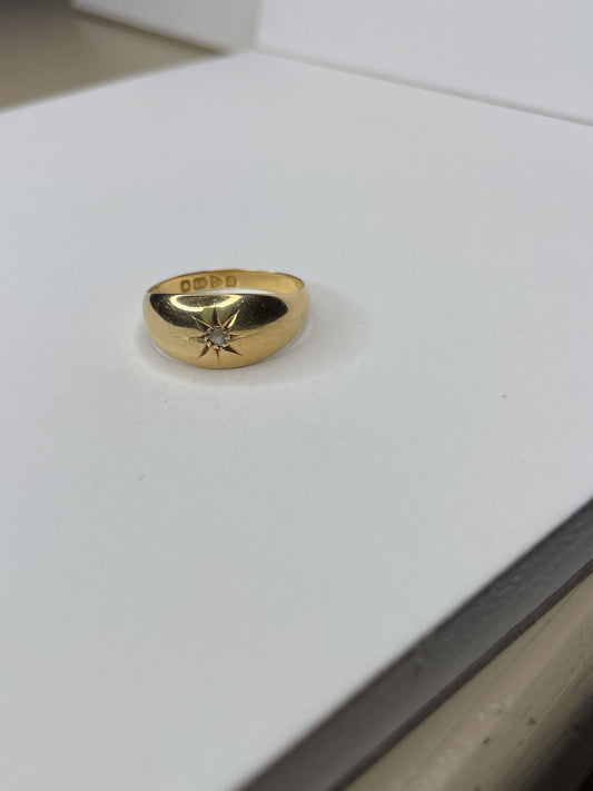 Grey Diamond Gypsy Ring