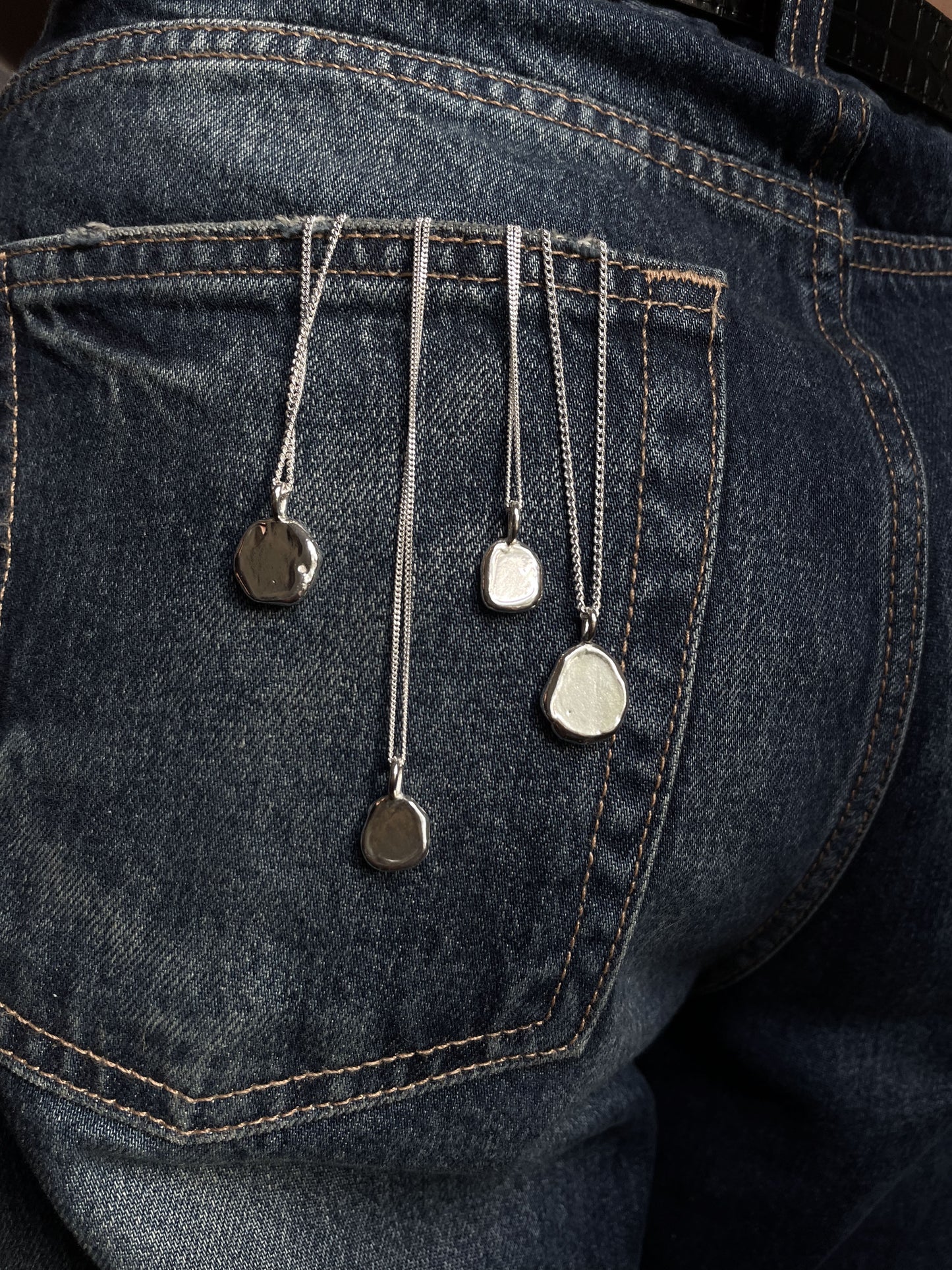 Mini Ripple Pendant Necklace